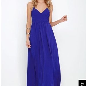 Lulus blue long formal dress. Size XS.